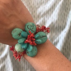 Jewelry - Turquoise and coral bracelet Jewelry - Turquoise and coral bracelet